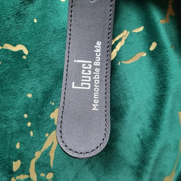 Gucci Black and Gray Leather Belt main image 6